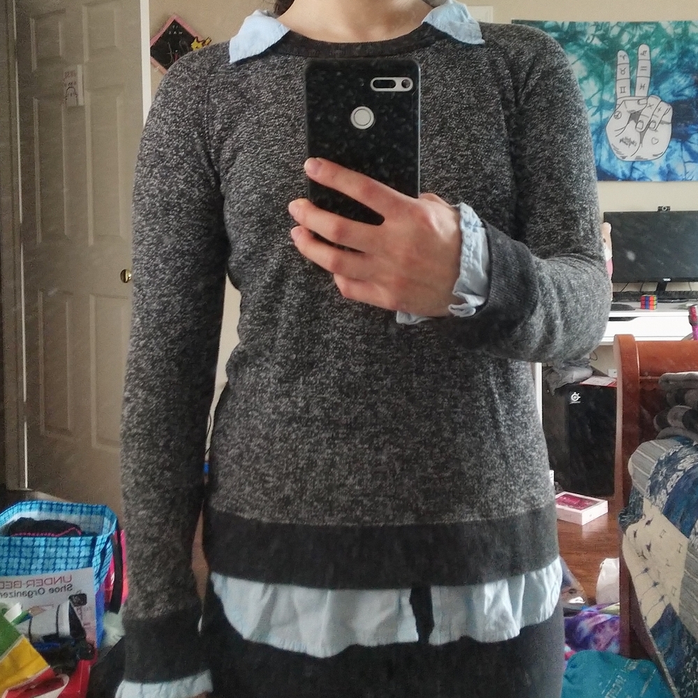 2in1 sweater+shirt combo